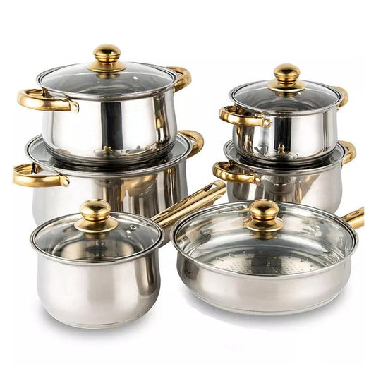 Cookware Set for Induction Electric and Gas Cooktops