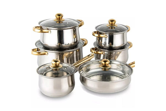 Cookware Set for Induction Electric and Gas Cooktops