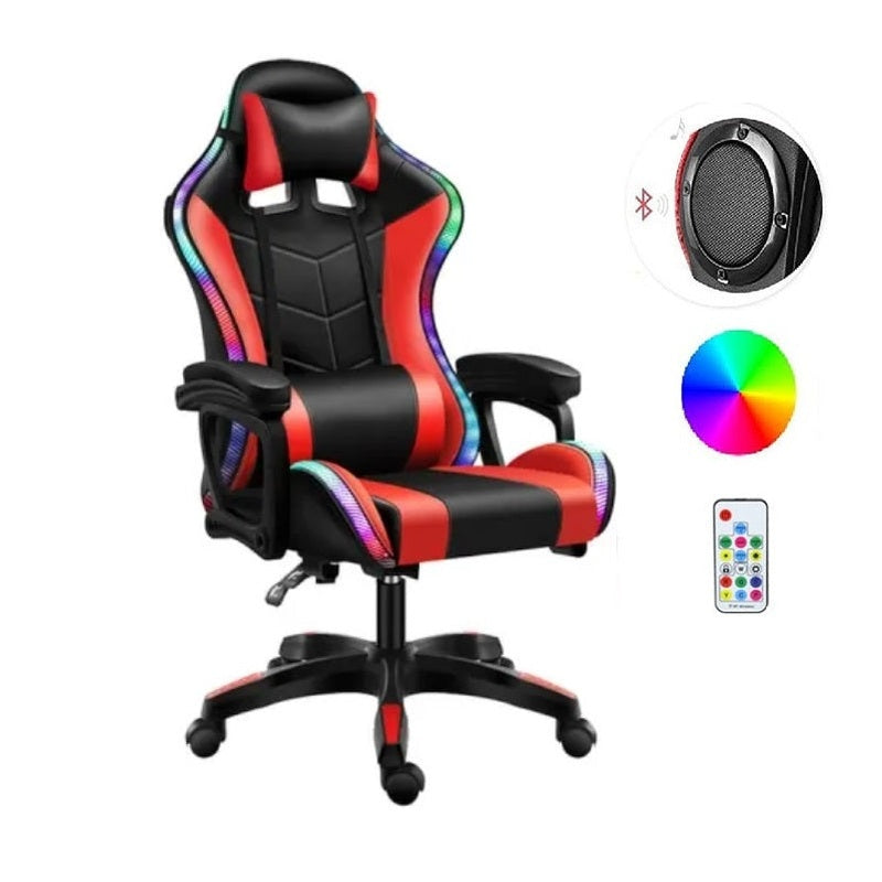 Gaming Chair with Footrest – RGB Gaming Chair with Speakers & Lights