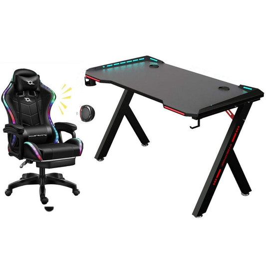 Gaming Chair  Gaming Desk Table Combo