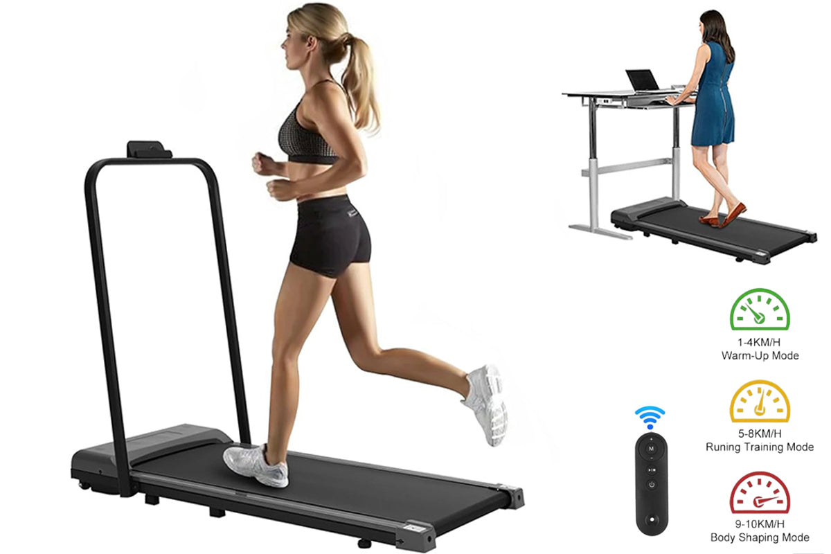 Foldable Walking Pad Treadmill Compact Flat