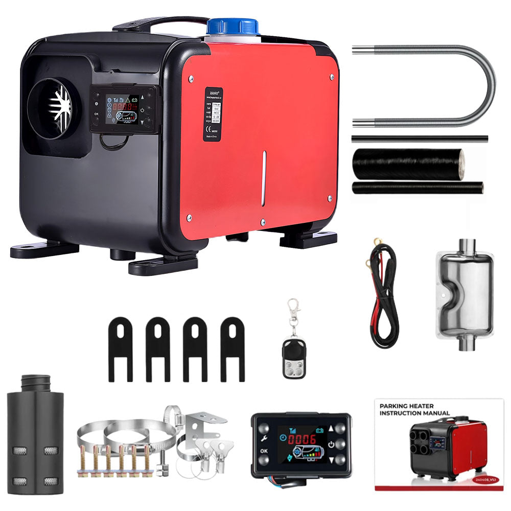 Diesel Air Heater All-in-one 12V 8KW LCD Remote Control for Car RV Indoors machinery