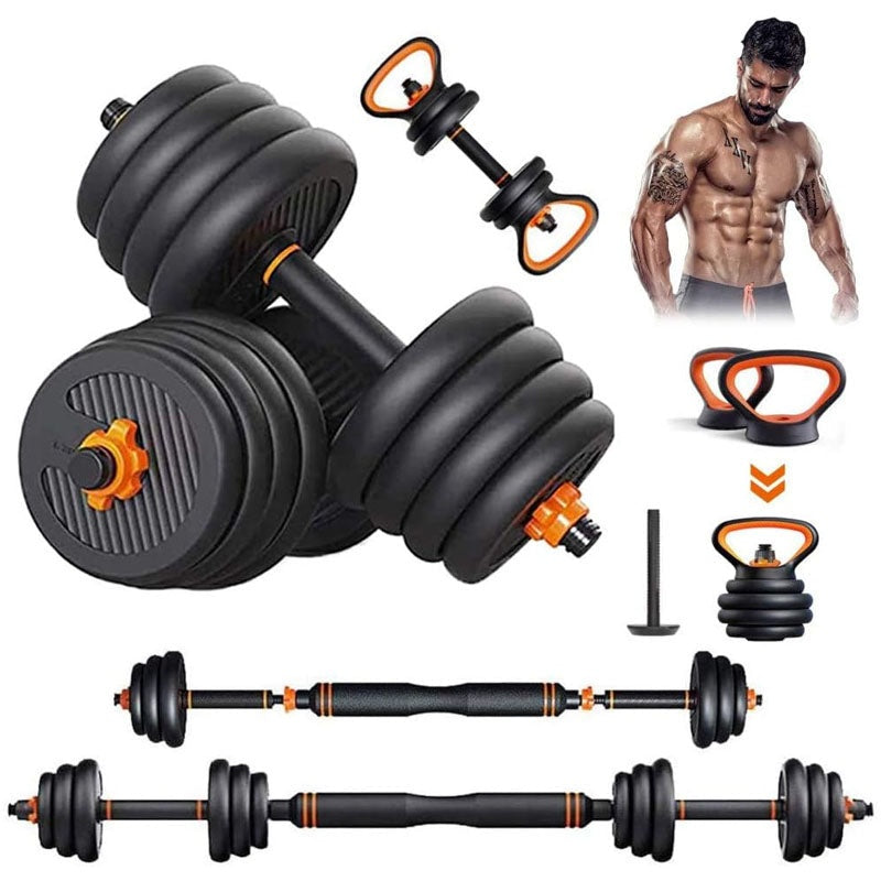 6-in-1 Adjustable Dumbbells Barbell Set (40Kg)