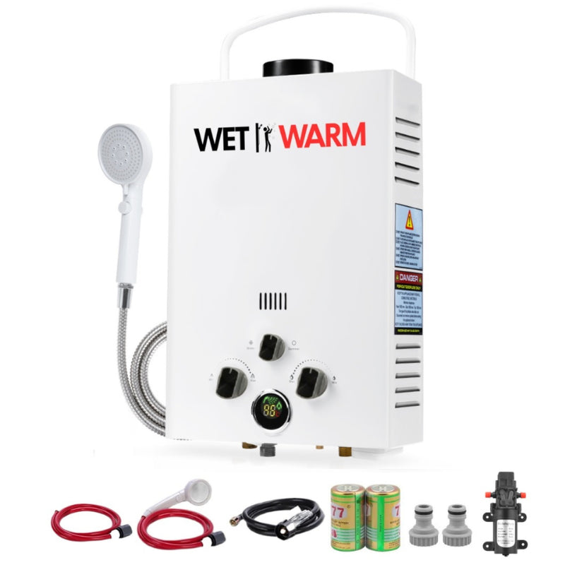 Gas Water heating 8L + 12V Pump