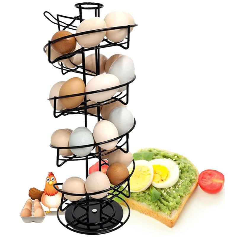 Egg Display Metal Egg Storage Rack Skelter Dispenser Display Stand – favoriteco.co.nz