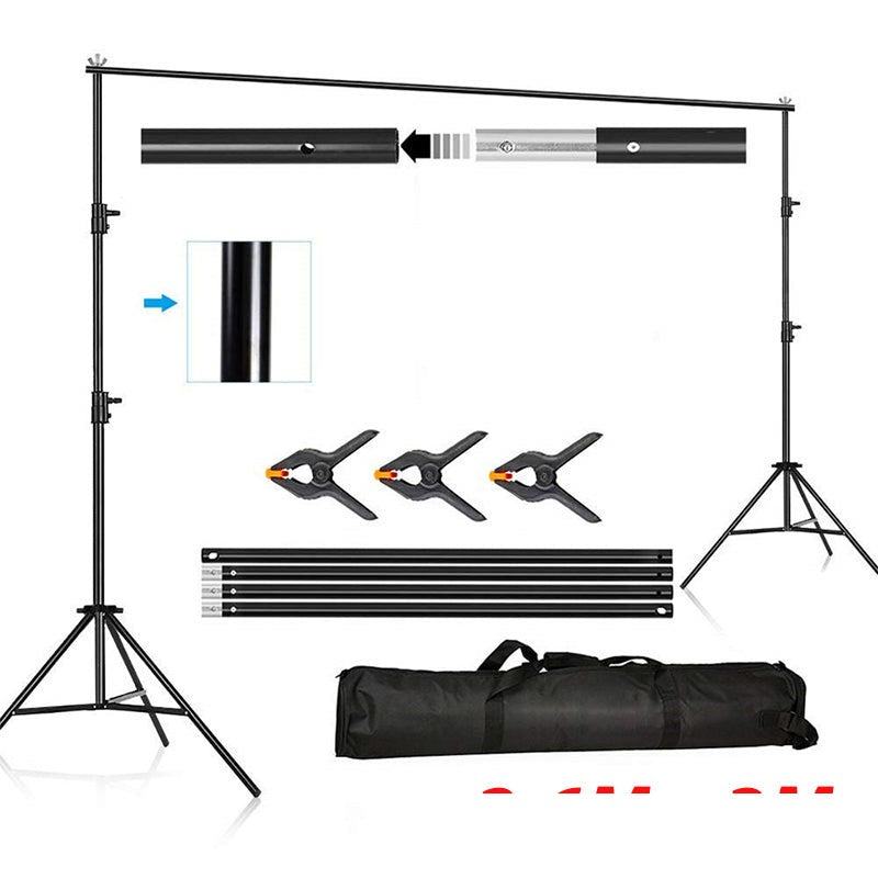 Background Backdrop Stand Adjustable Photo Studio Backdrop Stand