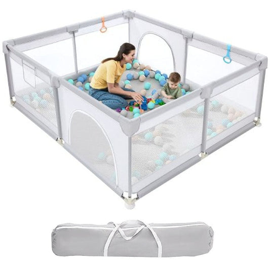 Portable Baby Playpen Fence Gate Wall Fence Barrier Play Gym Mat 2000cm