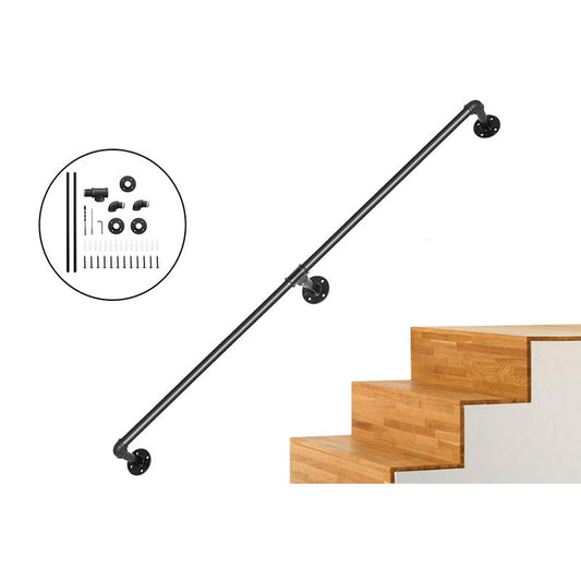Industrial Pipe Stair Handrail 210CM