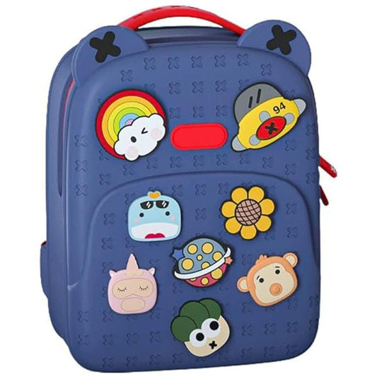 Tide Satchel Cartoon Backpack-Blue