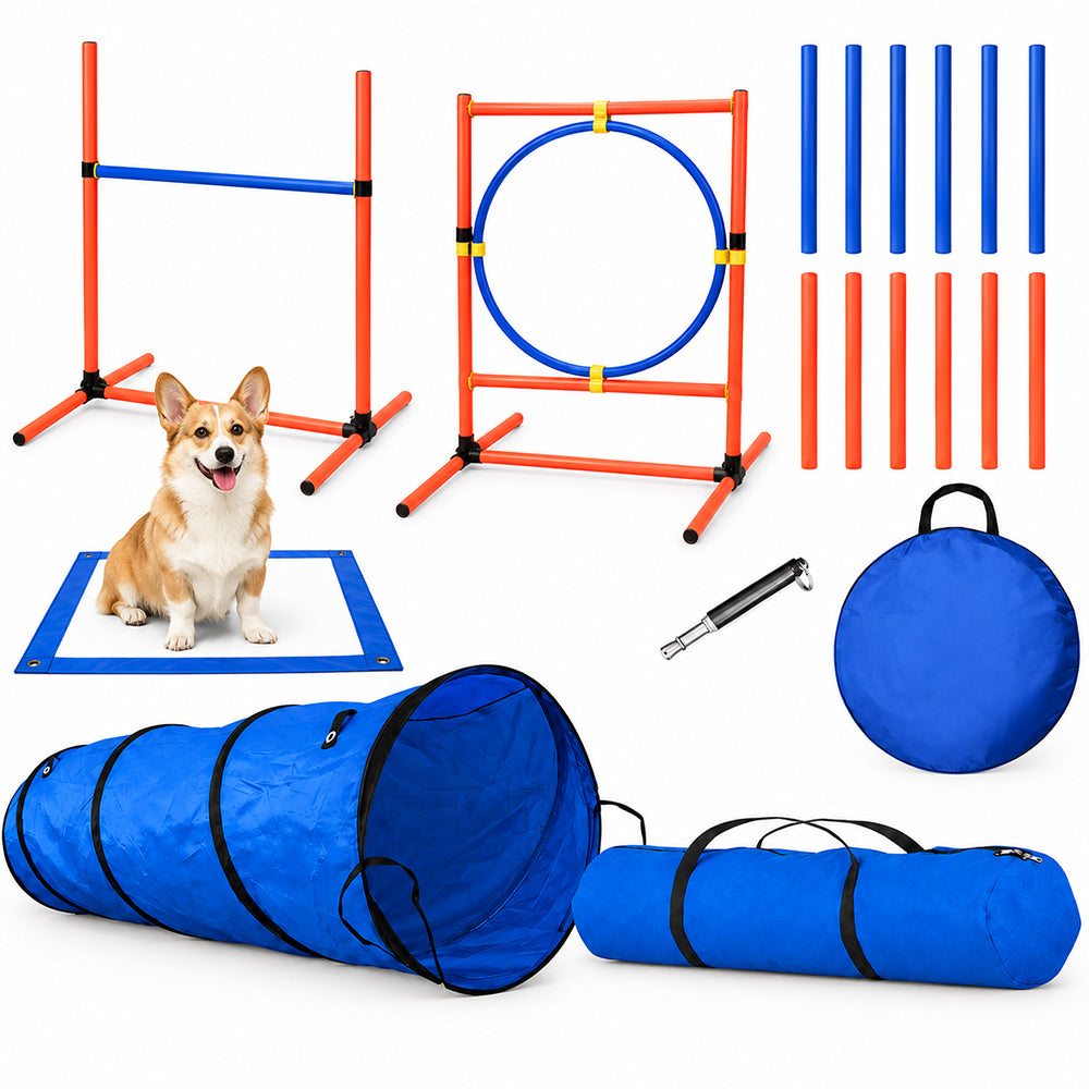 Dog Agility Equipment Set | Dog Training Equipment for Dog Agility Training & Backyard Obstacle Course