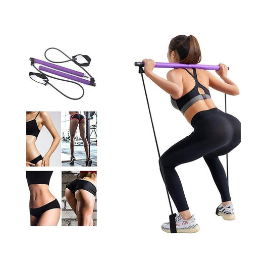 Portable Pilates Bar Kit with Resistance Band