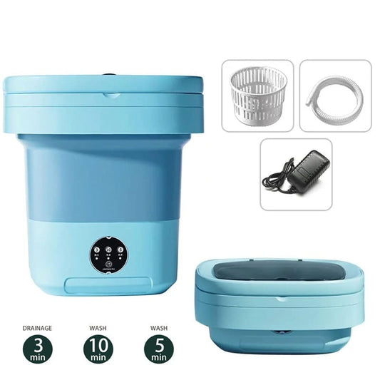 8L Portable Small Foldable mini Washing Machine