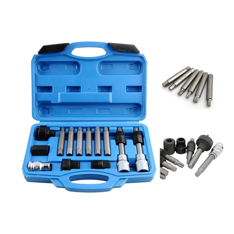 Alternator Pulley Tool Kit 13Pc / Alternator Repair Service Special Tool Kit