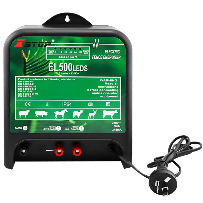 120km Electric Fence Energiser Energizer Charger 5J 240V