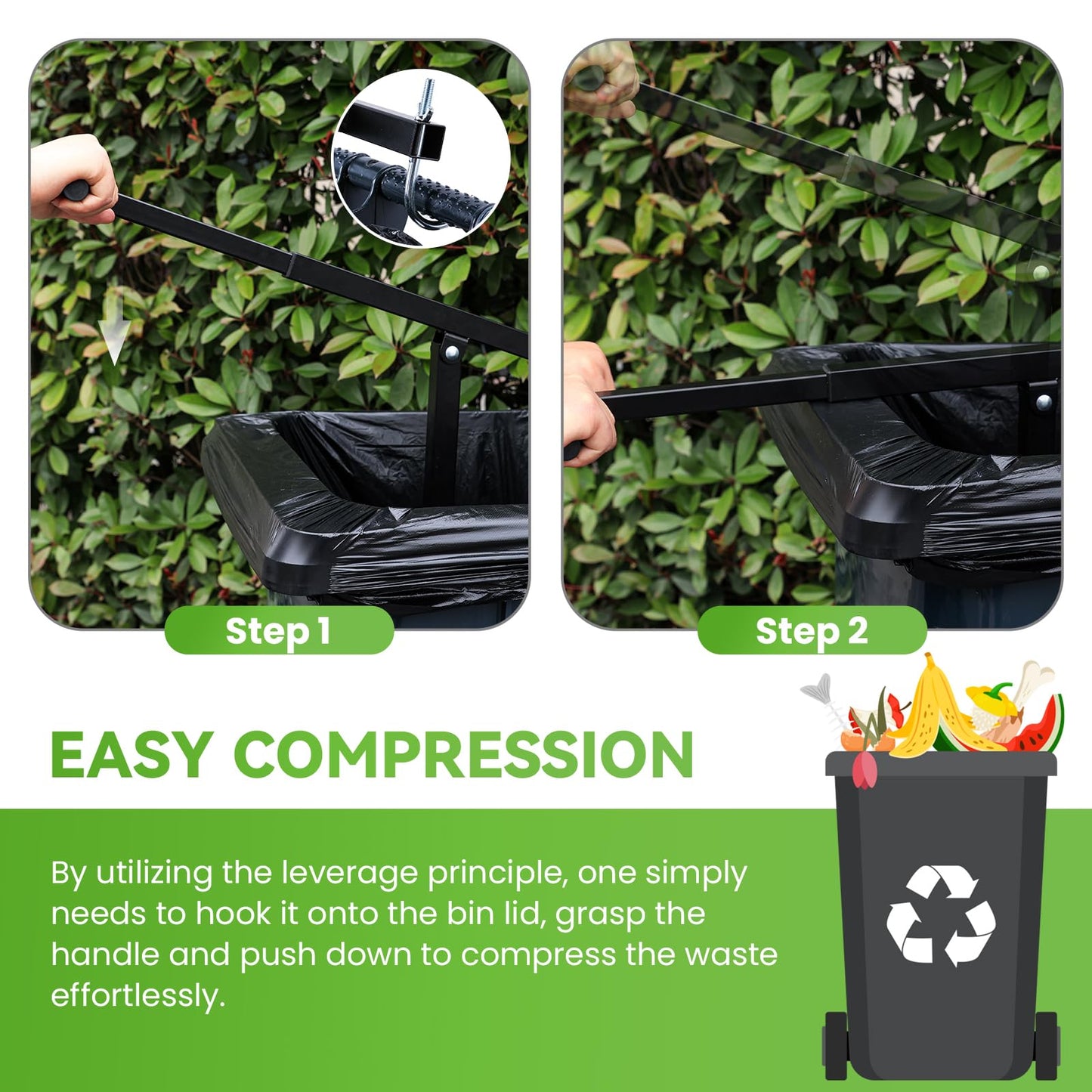 Touchless Manual Bin Compactor