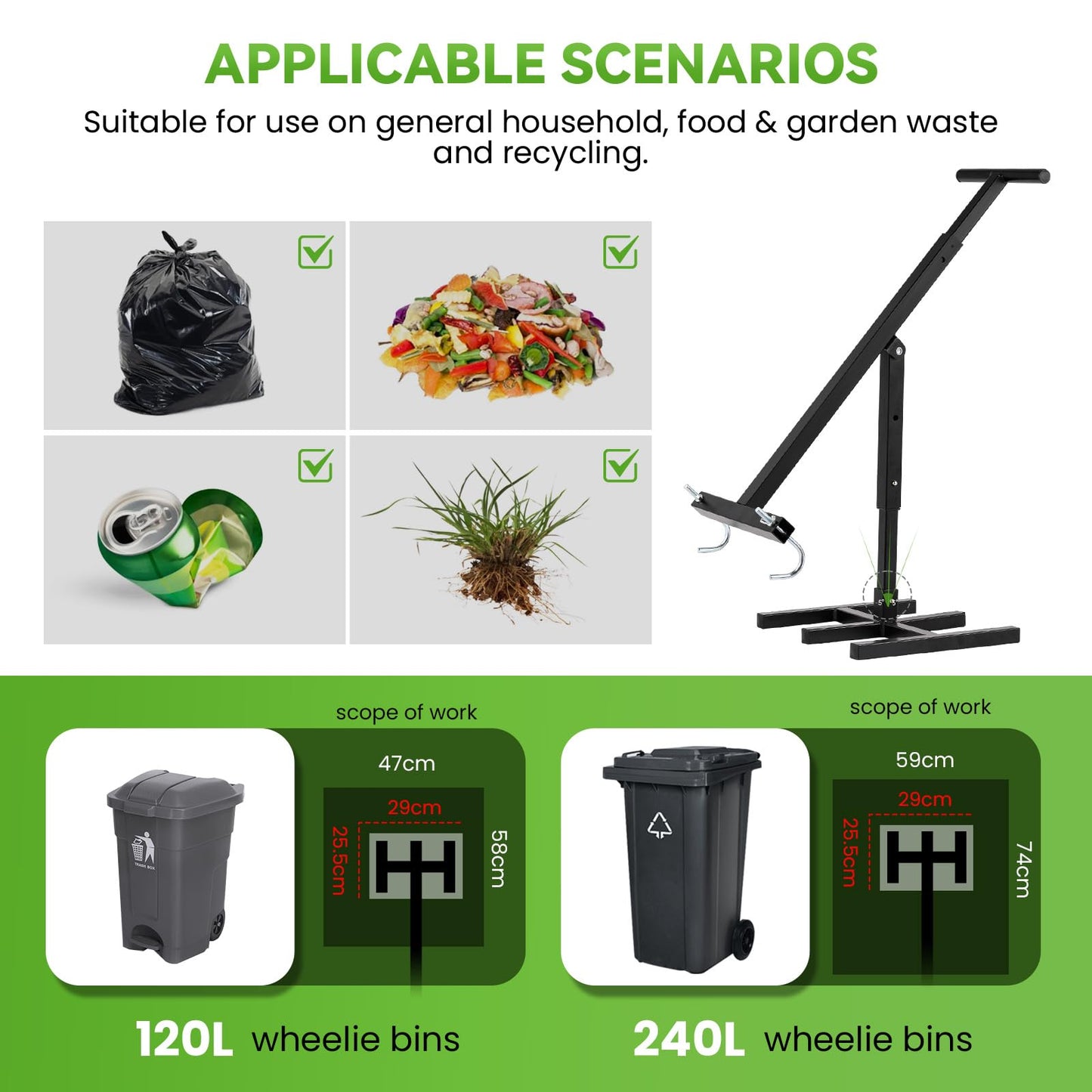 Touchless Manual Bin Compactor