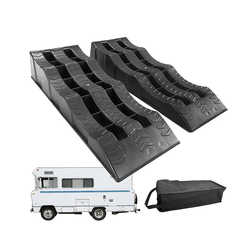 2PCS RV Leveling Blocks Camper Wheel Chocks Ramp