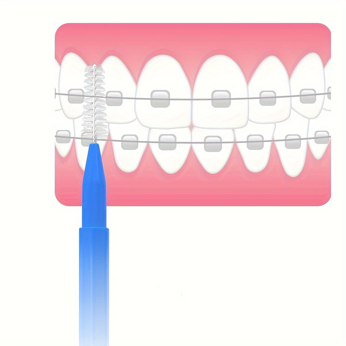 60Pcs X 1.2 mm Interdental Brushes Health Care Tooth