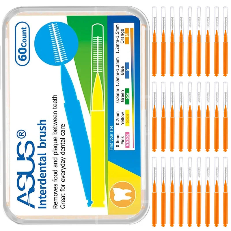 60Pcs X 1.5 mm Interdental Brushes Health Care Tooth