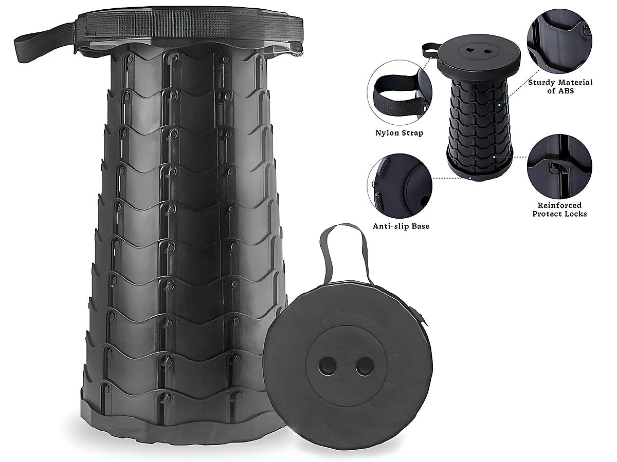 Outdoor Portable Folding Stool Retractable Travel Seat