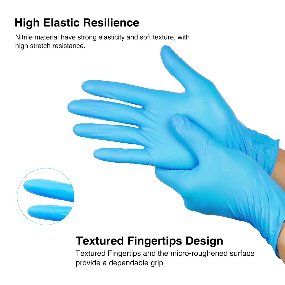 100x Disposable Nitrile Gloves Blue- Large