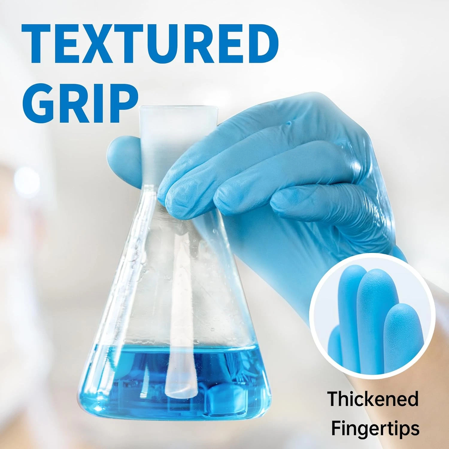 100x Disposable Nitrile Gloves Blue- Large