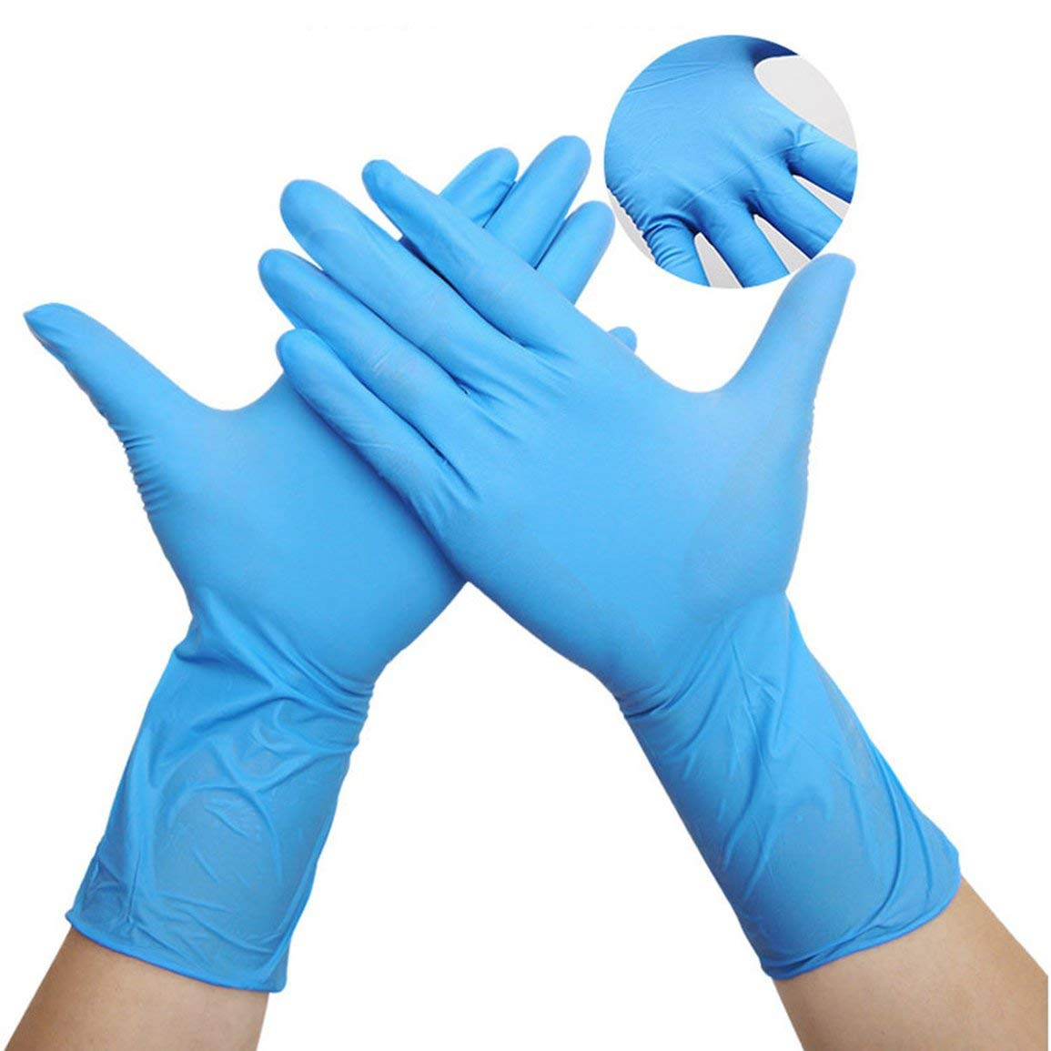 100x Disposable Nitrile Gloves Blue- Large