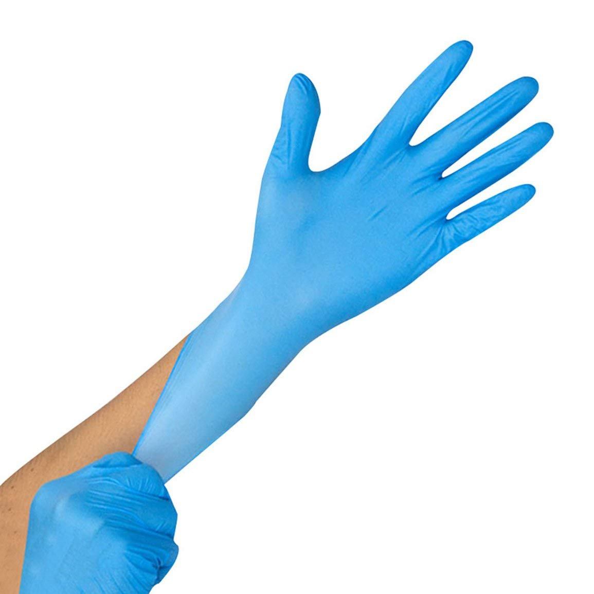 100x Disposable Nitrile Gloves Blue- Large