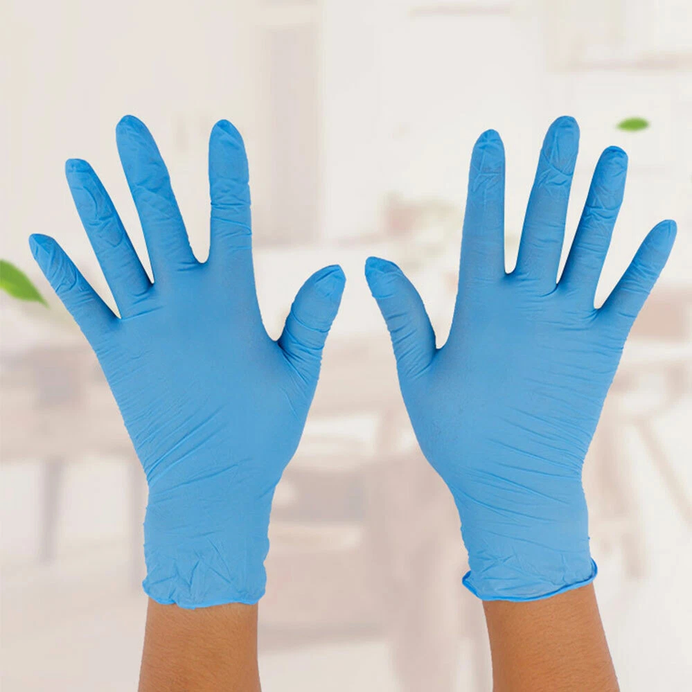 100x Disposable Nitrile Gloves Blue- Large