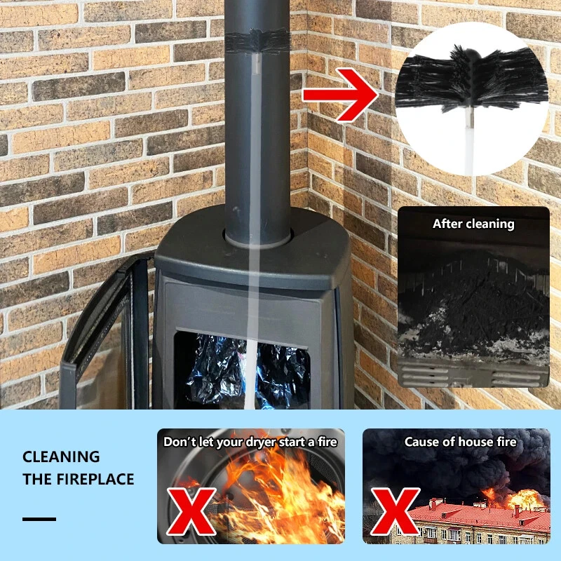 Chimney Cleaning Brush Kit