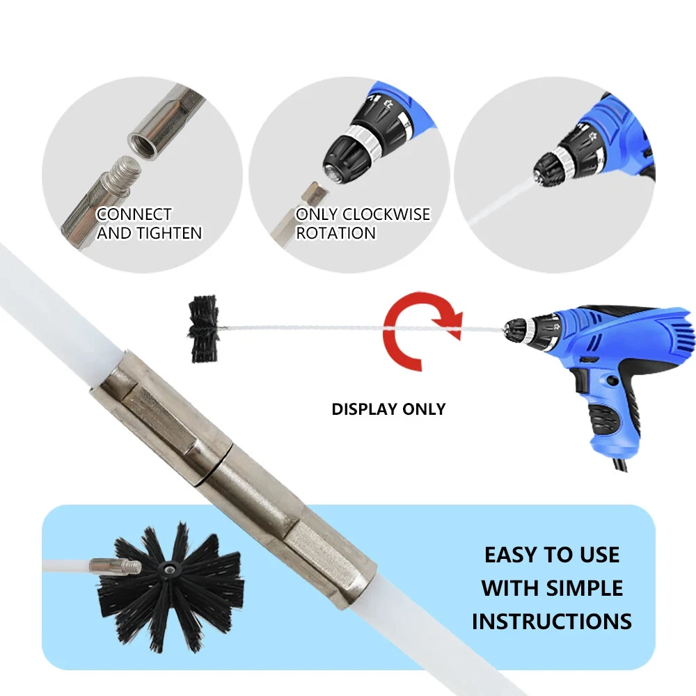 Chimney Cleaning Brush Kit