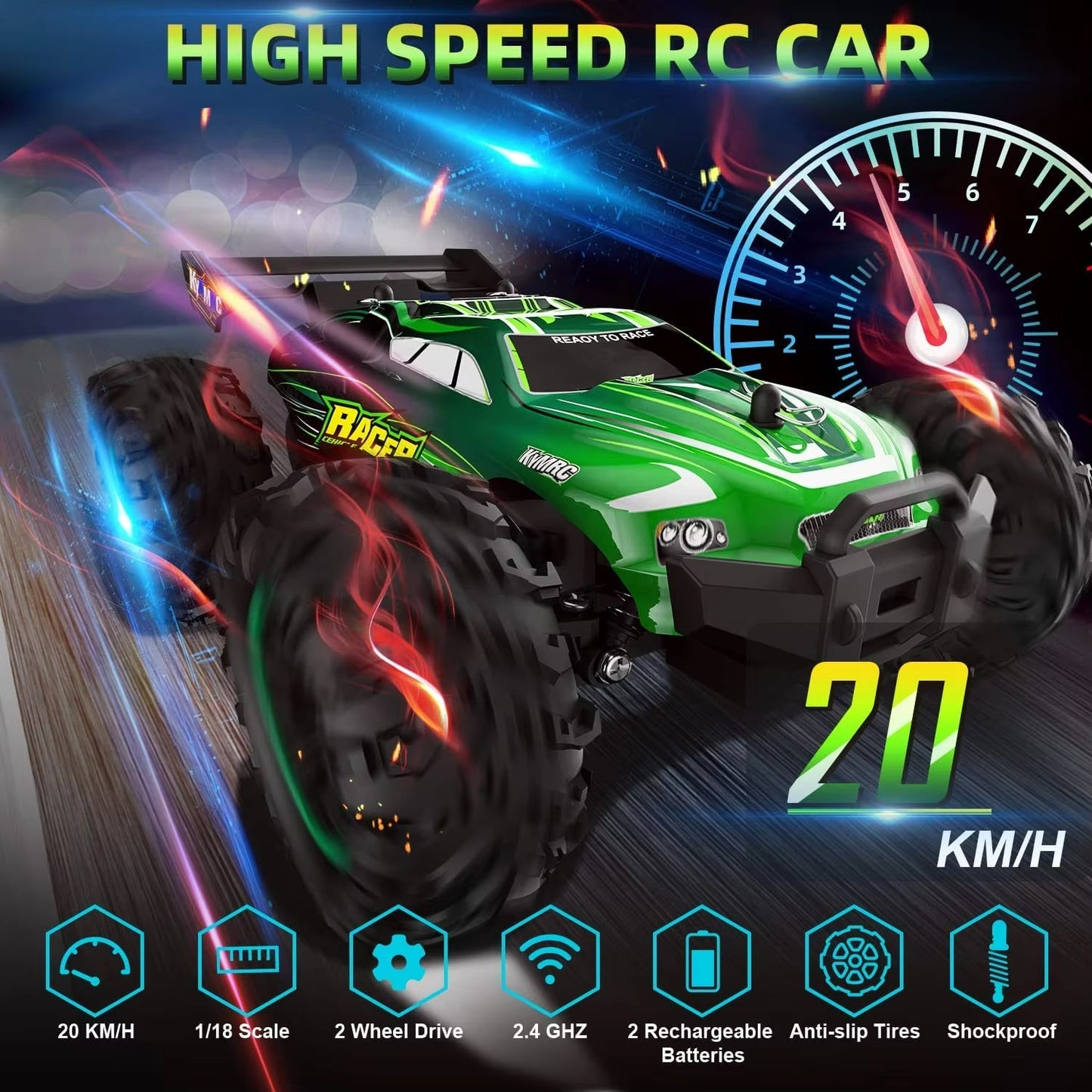 RC Car Remote Control  1:18 Scale