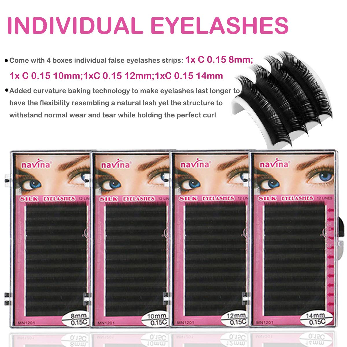 Lash Extensions Kit 12 Pcs