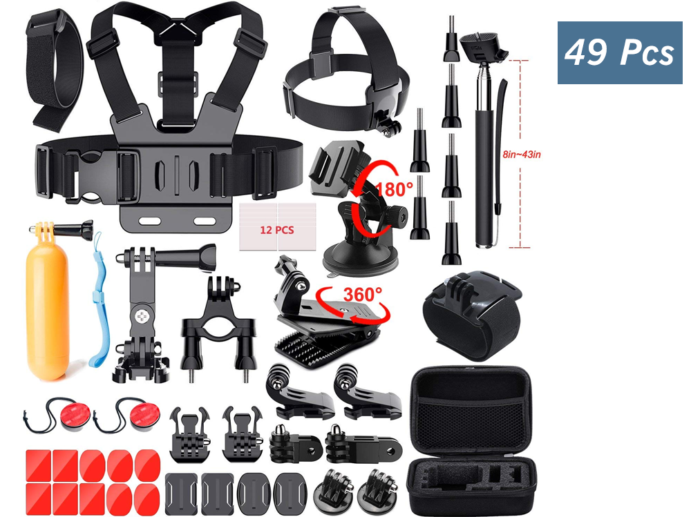 Action Camera Accessories 49-in-1