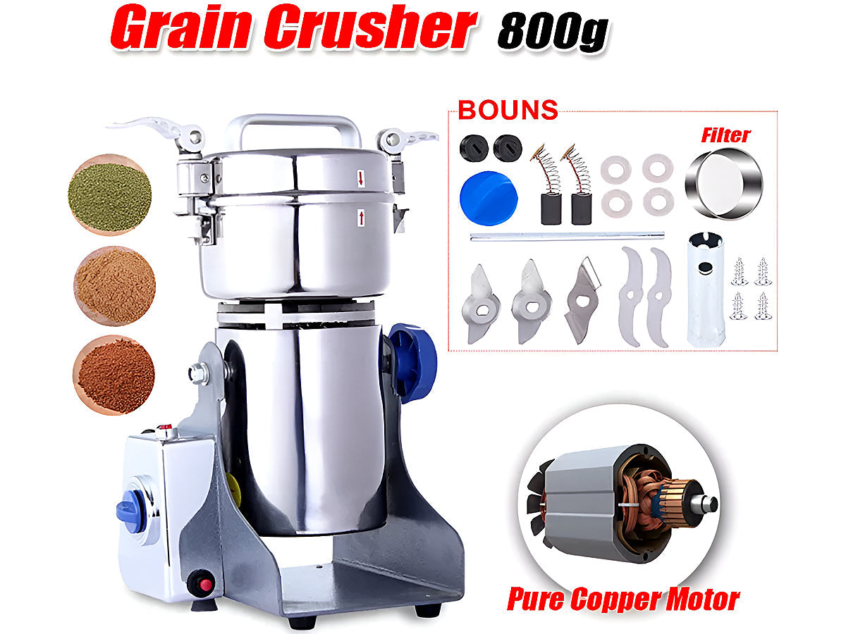Electric Dry Food Grinder Machine 800G