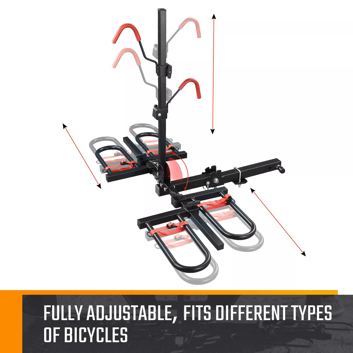 Bike Rack Electric Bicycle Carrier Hitch Rear Platform