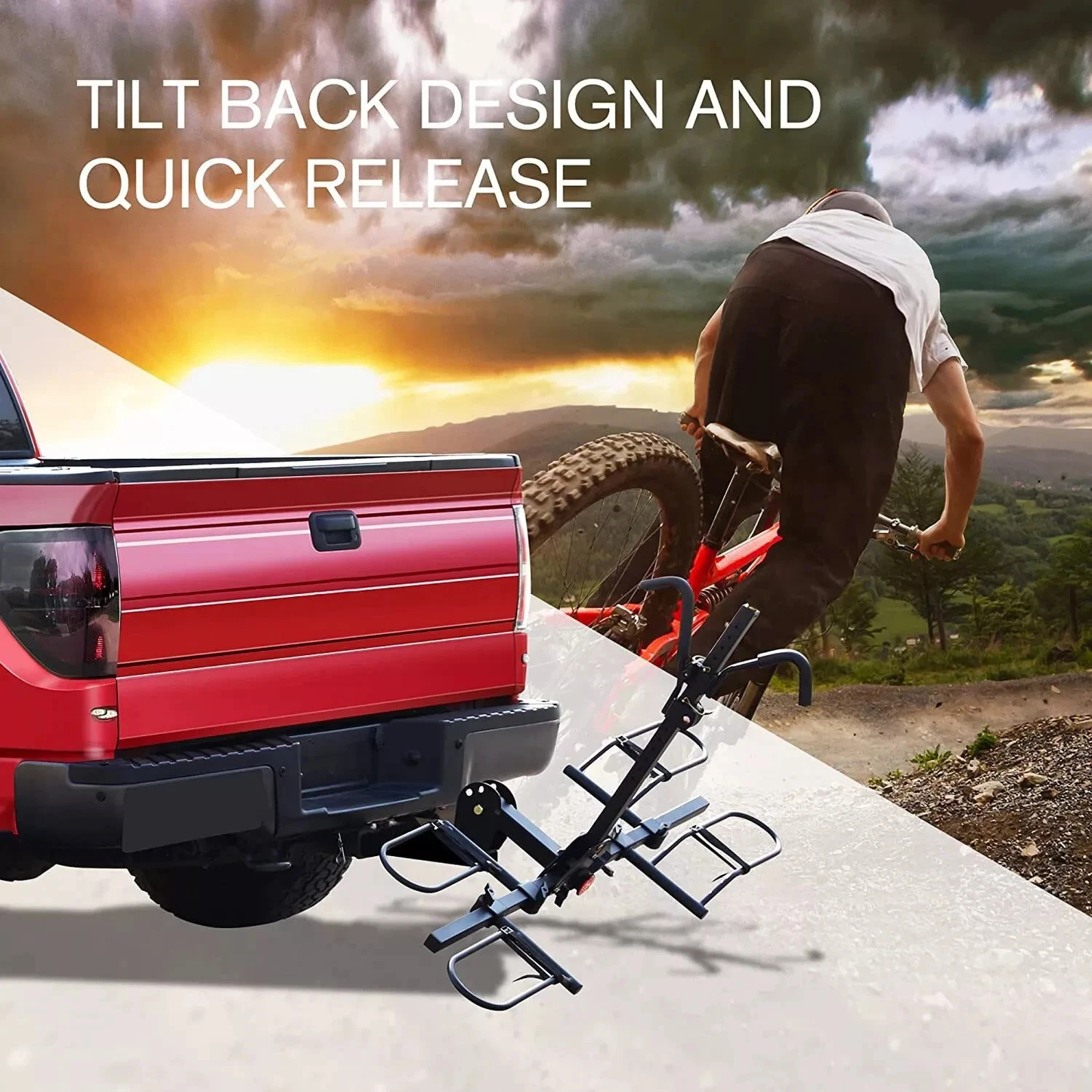 Bike Rack Electric Bicycle Carrier Hitch Rear Platform