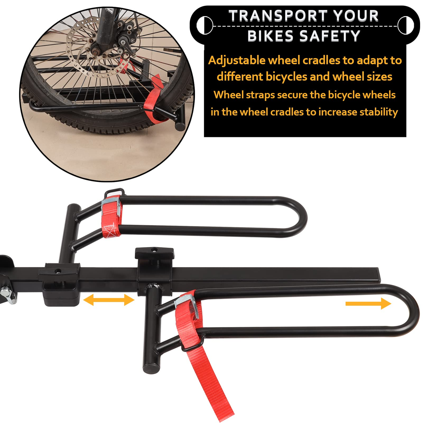 Bike Rack Electric Bicycle Carrier Hitch Rear Platform