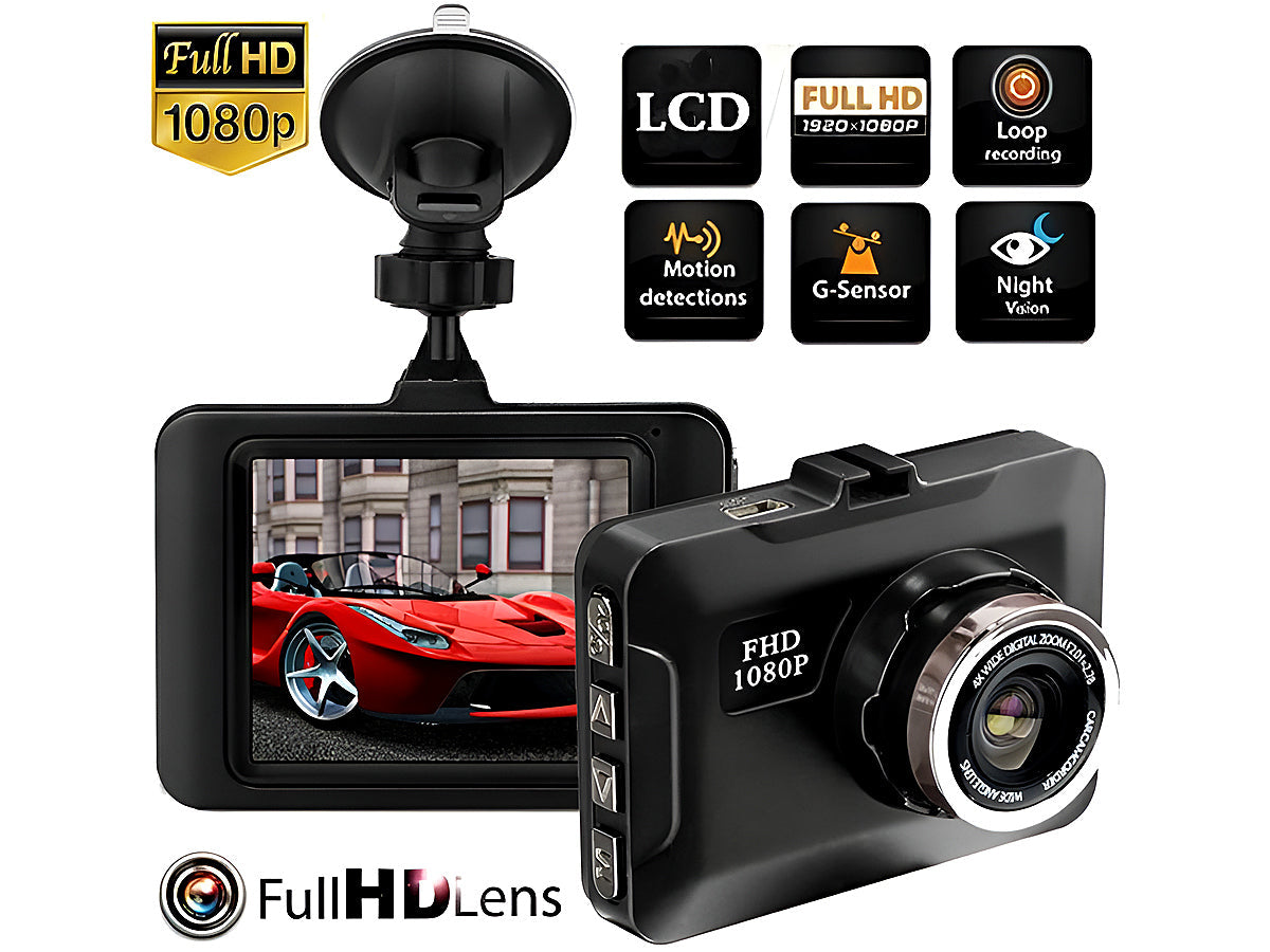 Car Dash Cam Camera Full HD 1080P