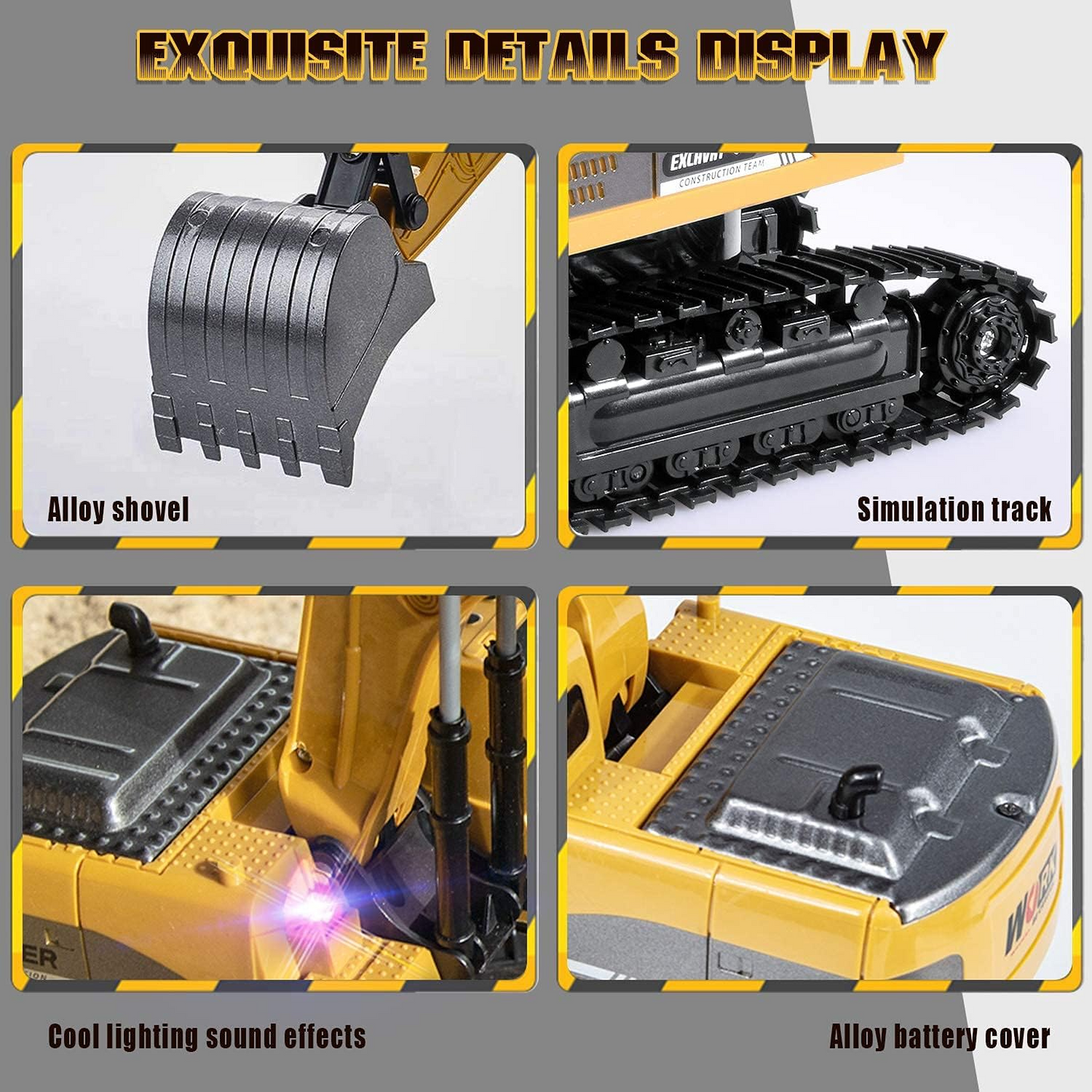 Digger Excavator Riding Toys Ride-On Car Toy Truck Toddler