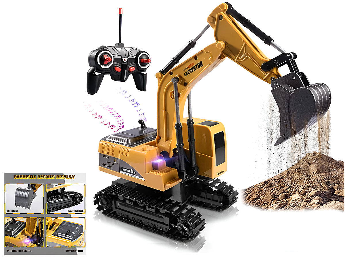 Digger Excavator Riding Toys Ride-On Car Toy Truck Toddler