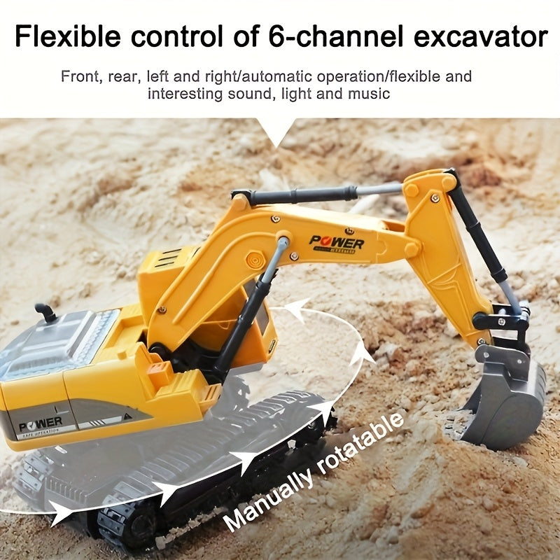 Digger Excavator Riding Toys Ride-On Car Toy Truck Toddler