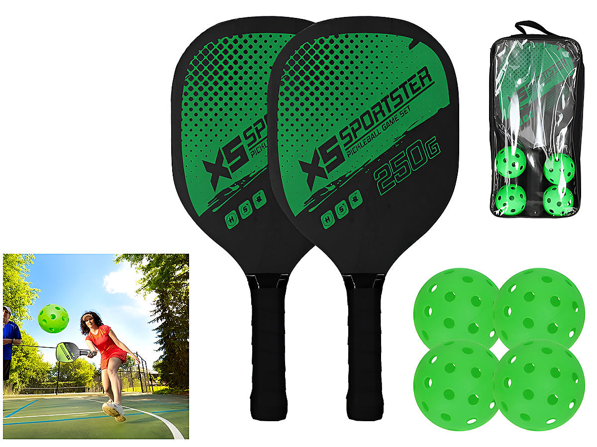 Pickleball Set with 4 Aerodynamic Balls