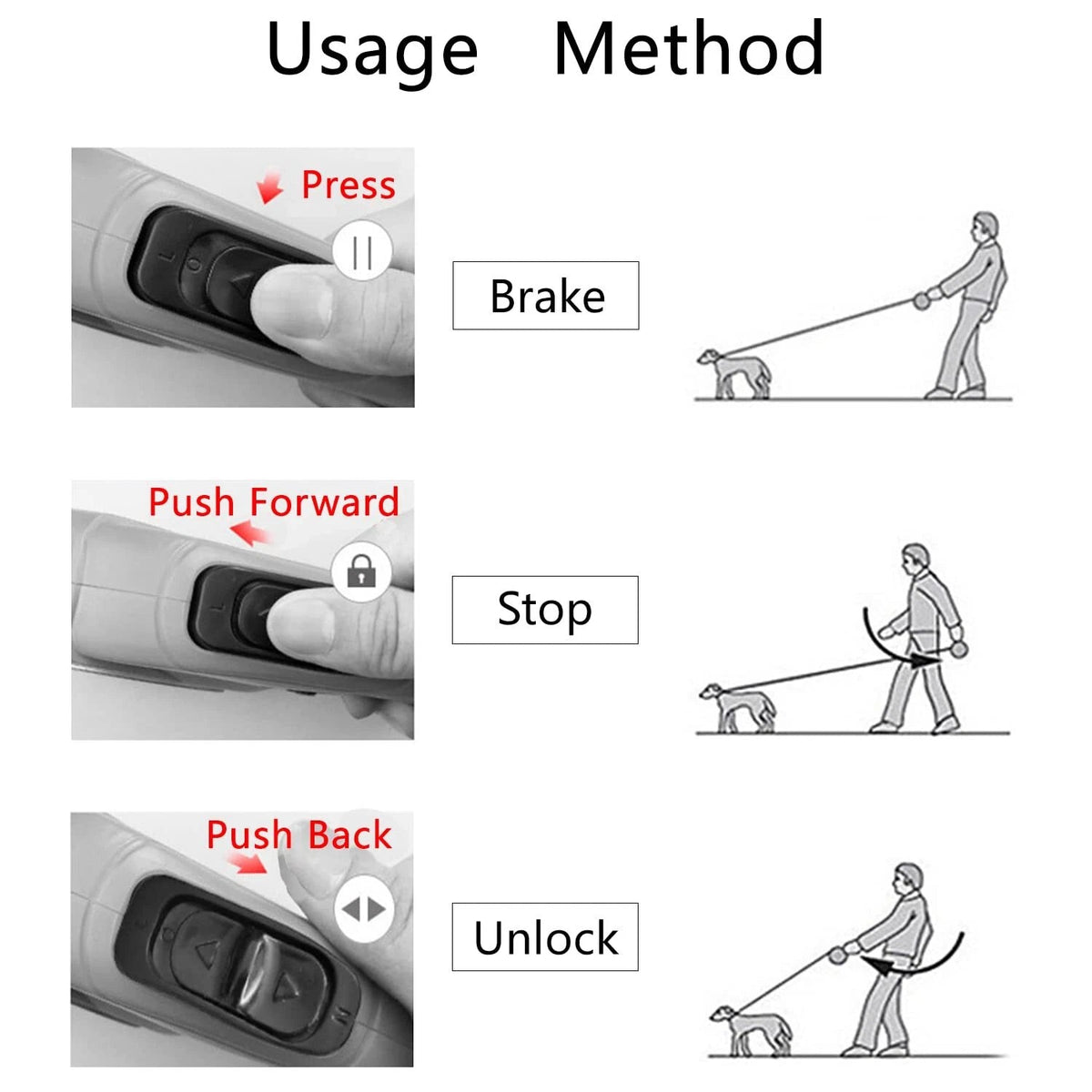 Retractable Dog Leash Tape 8M