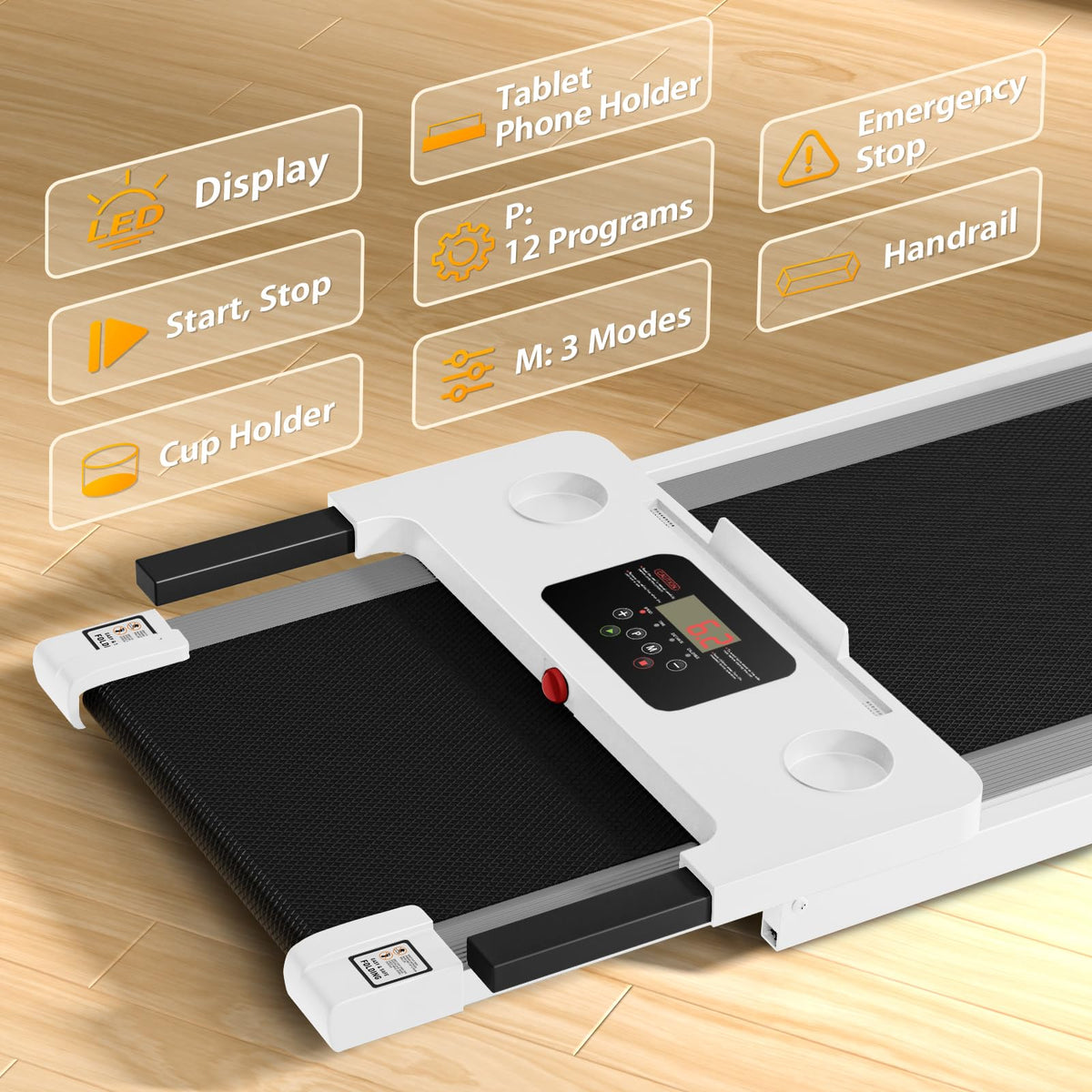 Treadmill Foldable Walking Treadmill