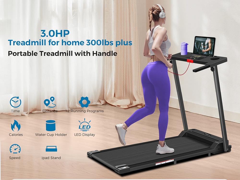 Treadmill Foldable Walking Treadmill