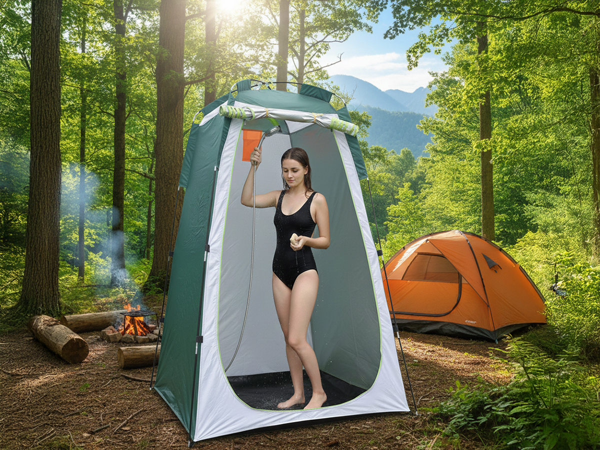 Camping shower tent