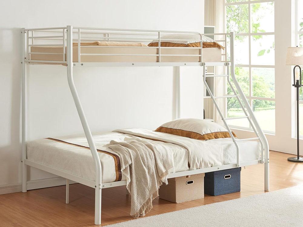 Bunk Bed- Metal Triple White