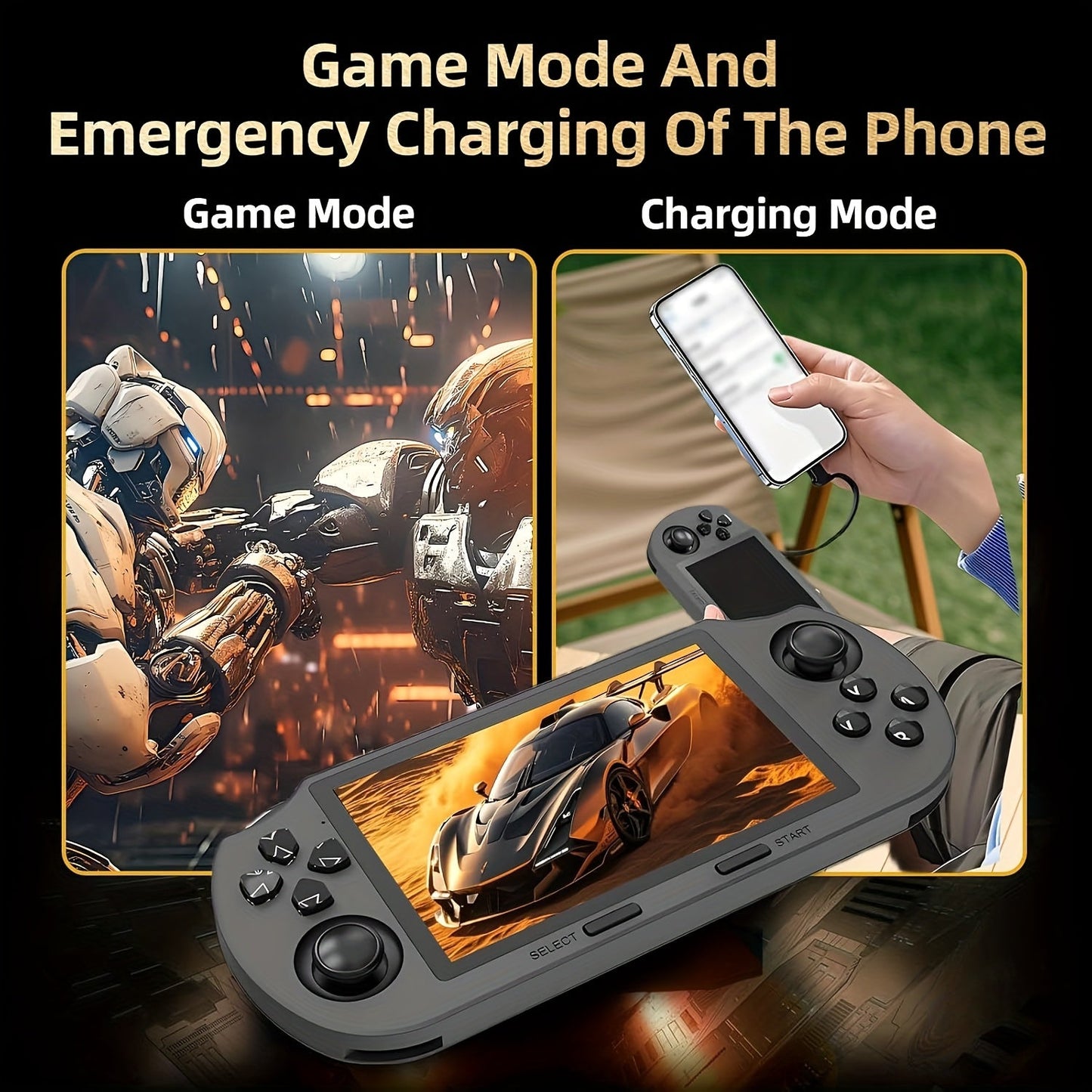 Portable Handheld Gaming Console – 20,000+ Games