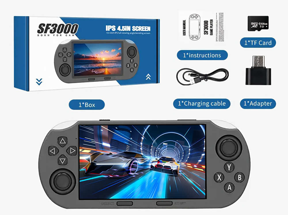 Portable Handheld Gaming Console – 20,000+ Games